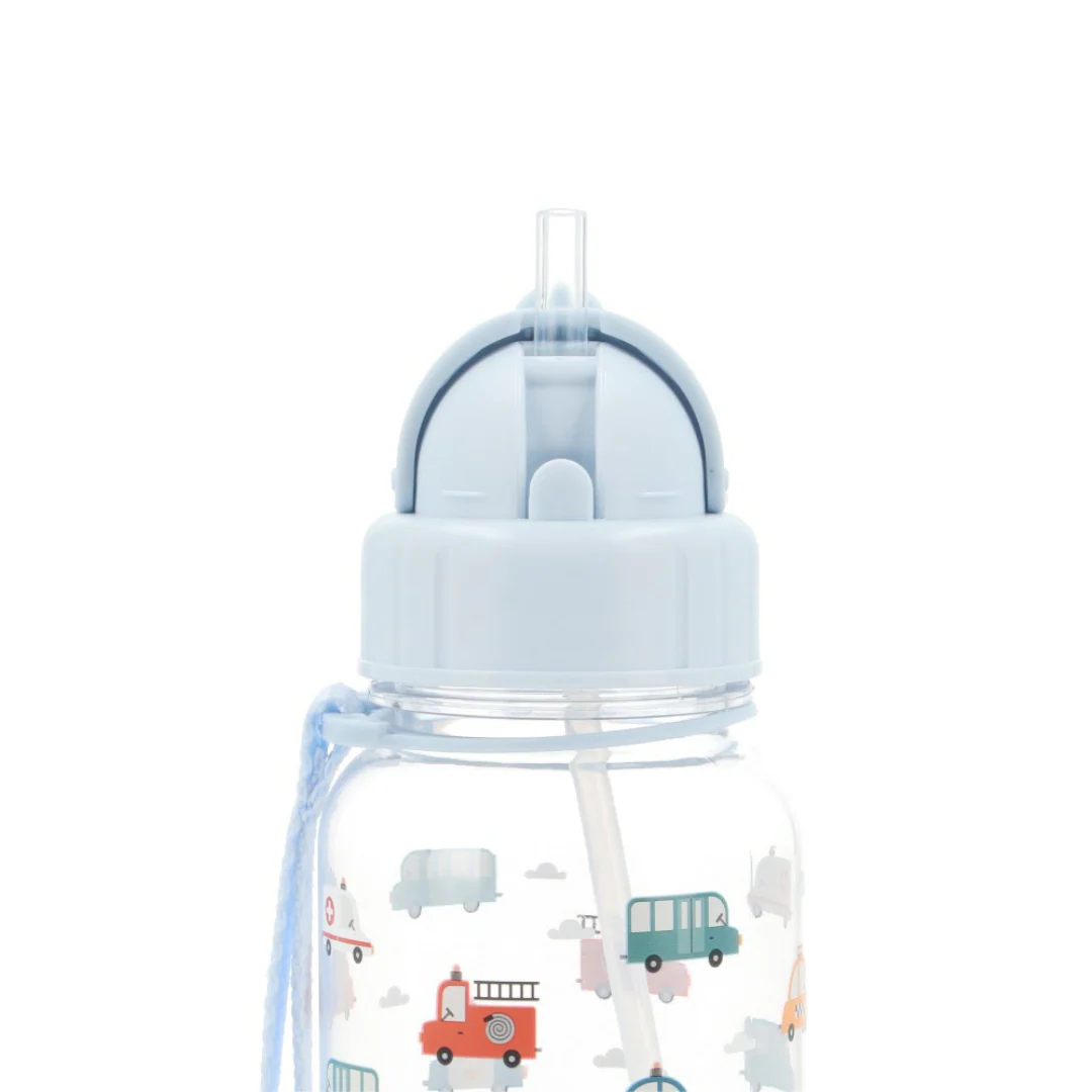 Borraccia con cannuccia - Macchinine - Senza BPA - immagine 3