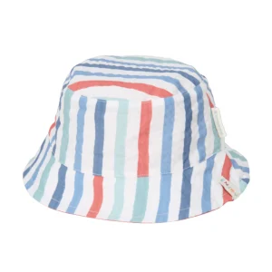Little Duch - Cappello Estivo Bambino - Stripes Reversibile