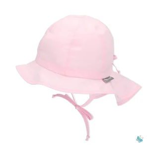 Cappello Estivo Bambina Rosa - 100 Cotone - Protezione Uv50+