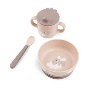 Done by Deer Set Prima Pappa Foodie - set stoviglie bambini rosa
