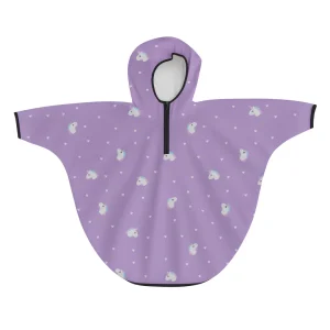 Mantella Pioggia Impermeabile - Unicorno Arcobaleno - Lilla