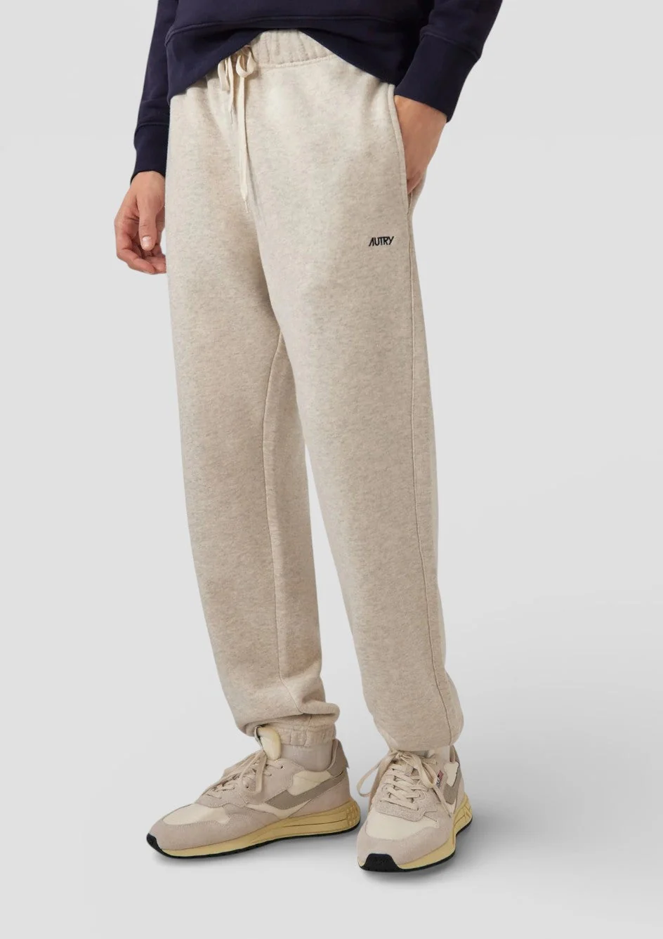 SS26-SPPM-003M PANTALONE IN FELPA UOMO GRIGIO MELANGE