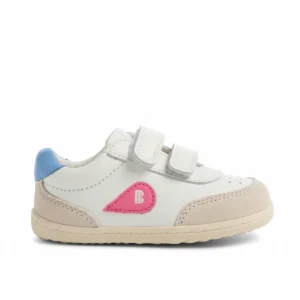 Scarpe Bobux Primi Passi - Champ - Chalk White Pink Lemonade
