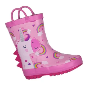 Mr Tiggle - Stivali Pioggia Bambini Antiscivolo | Unicorno Arcobaleno
