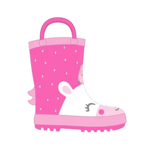 Mr Tiggle - Scarpe Gomma Antipioggia Antiscivolo - Unicorno Luccicante