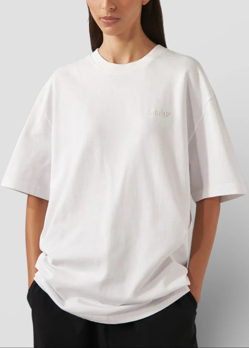 SS26-TSPX-053W T-SHIRT UNISEX HEAVY JERSEY WHITE - immagine 3