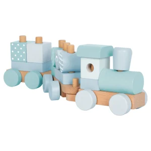 Trenino in Legno - Celeste