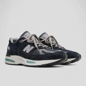 FW25-U991NV2  SNEAKERS UNISEX PIGSKIN/MESH  NAVY D